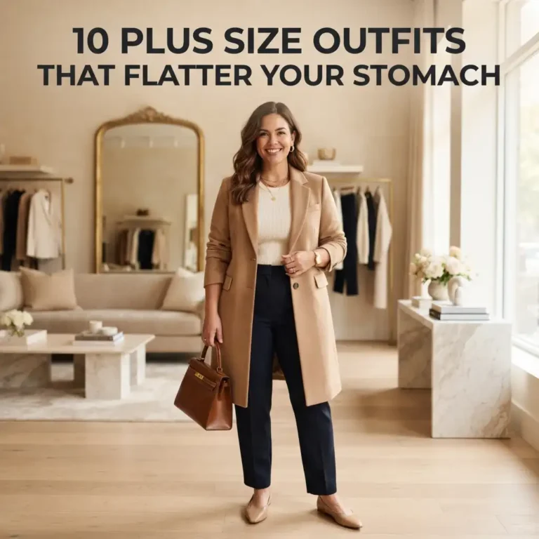 10 Plus Size Stomach-Covering Outfit Ideas That Look Chic