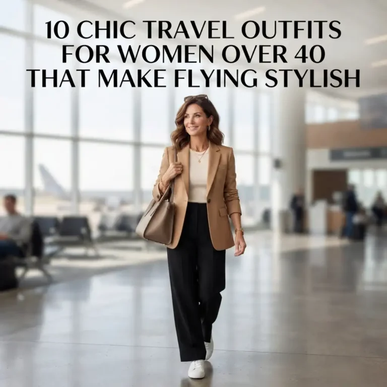 10 Chic Travel Outfits for Women Over 40 That Make Flying Stylish