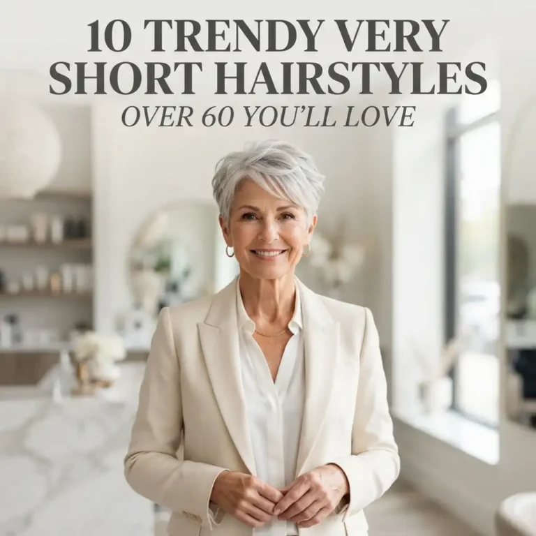 10 Trendy Very Short Hairstyles Over 60 You’ll Love
