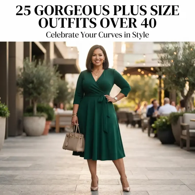 25 Gorgeous Plus Size Outfits Over 40 That Celebrate Your Curves