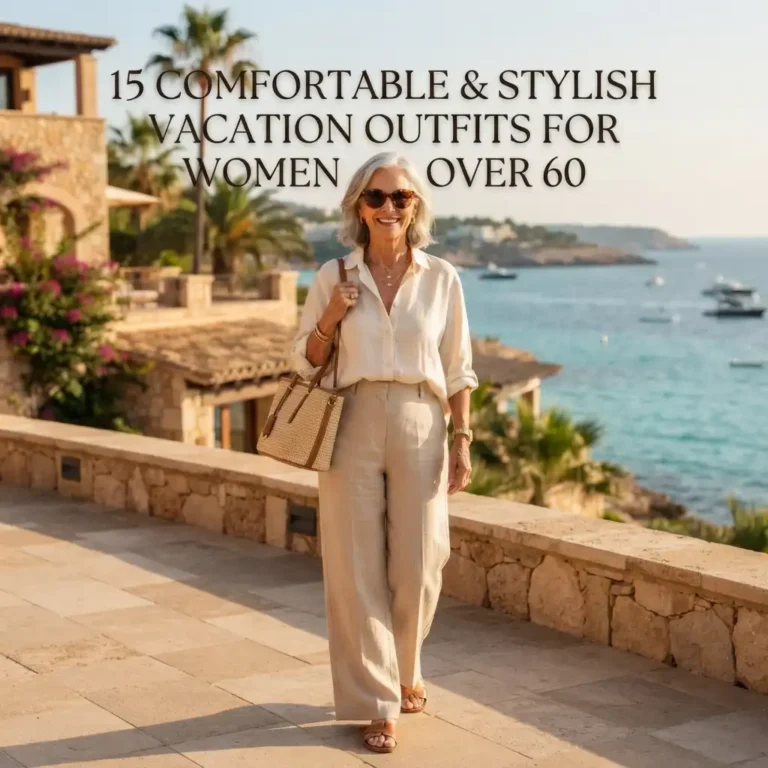 15 Comfortable & Stylish Vacation Outfits for Women Over 60