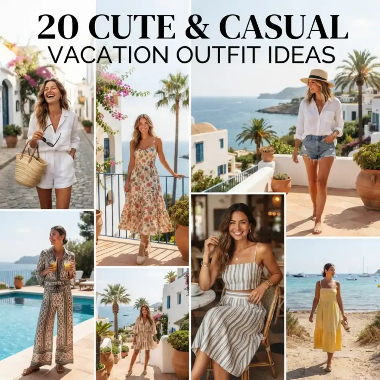 20 Cute & Casual Vacation Outfit Ideas for Women