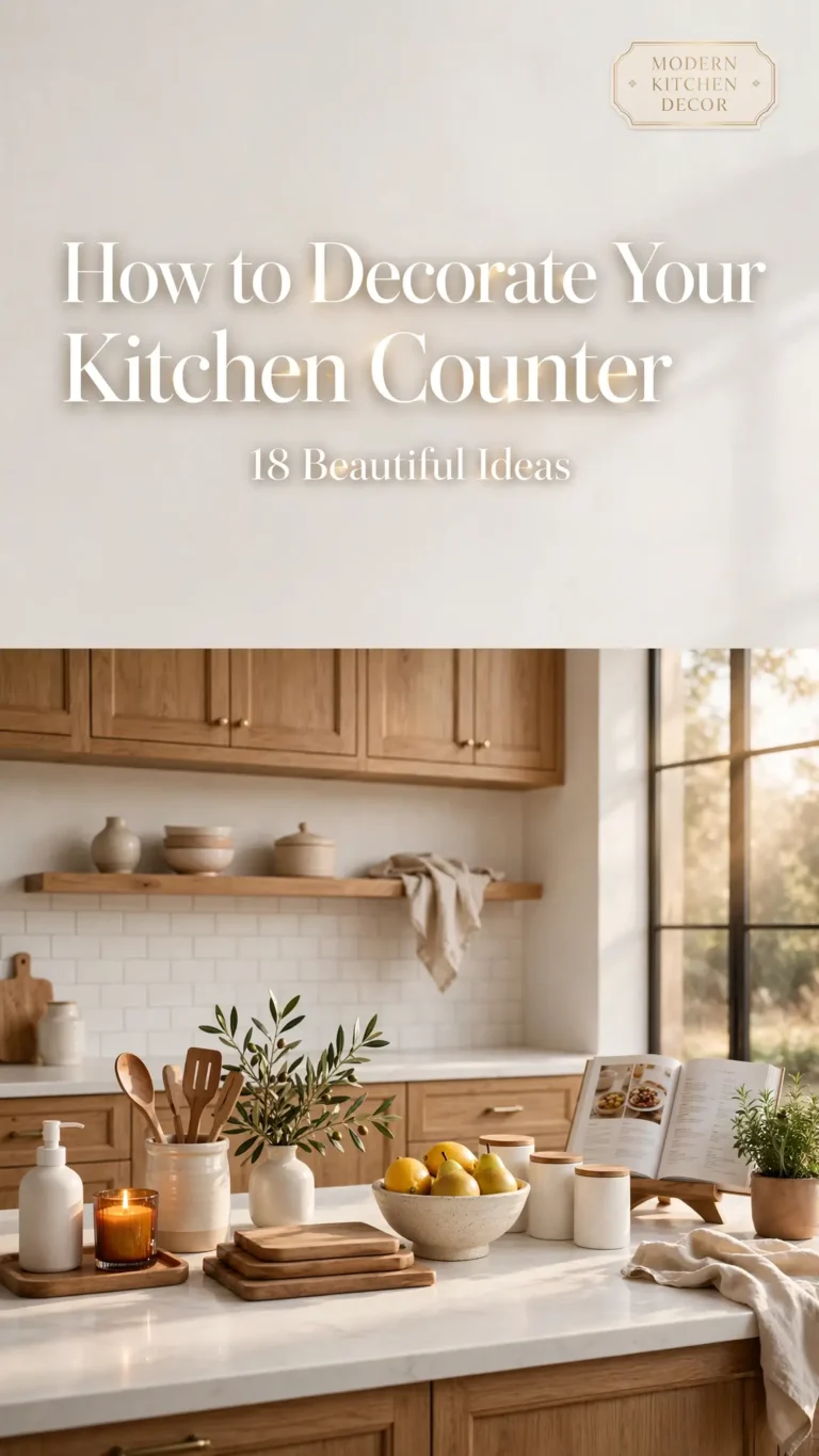 How to Decorate Your Kitchen Counter: 18 Beautiful Ideas