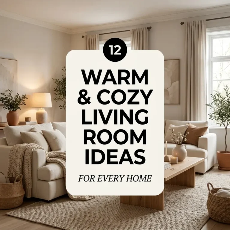 12 Warm & Cozy Living Room Ideas for Every Home