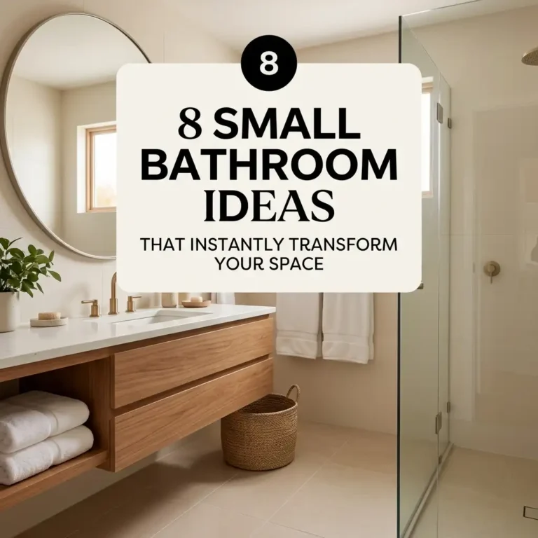 8 Small Bathroom Ideas That Instantly Transform Your Space