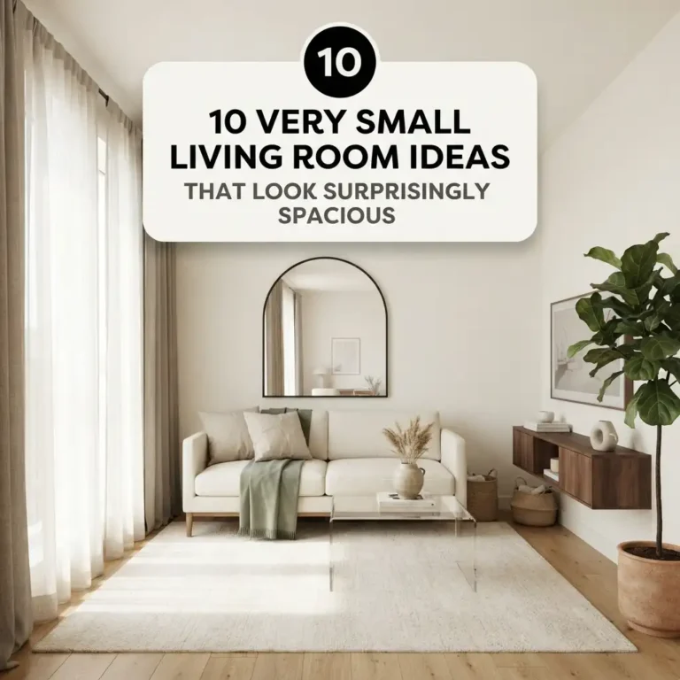 10 Very Small Living Room Ideas That Look Surprisingly Spacious