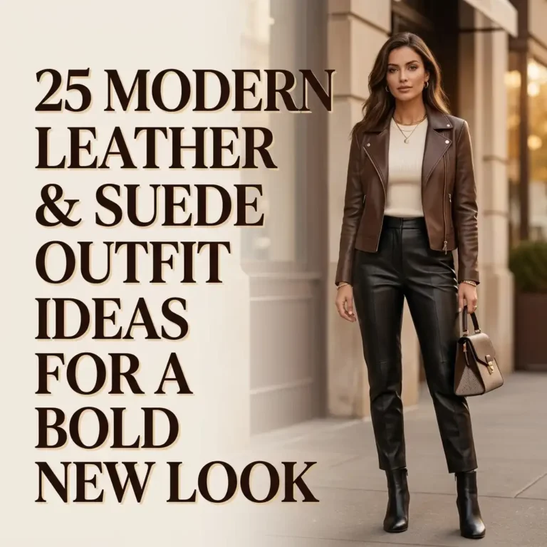 25 Modern Leather & Suede Outfit Ideas for a Bold New Look