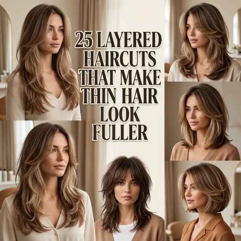 25 Layered Haircuts That Make Thin Hair Look Fuller