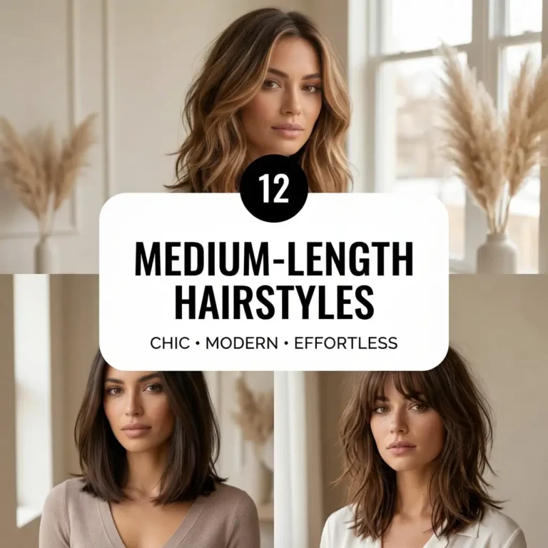 12 Medium-Length Hairstyles That Look Chic, Modern & Effortless