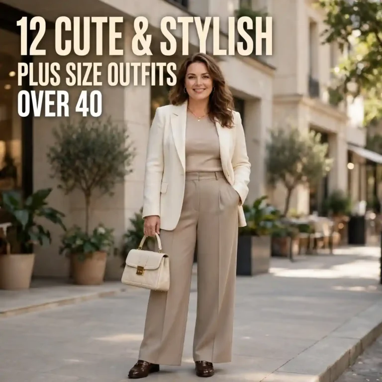 12 Cute & Stylish Plus Size Outfits Over 40 to Try Now