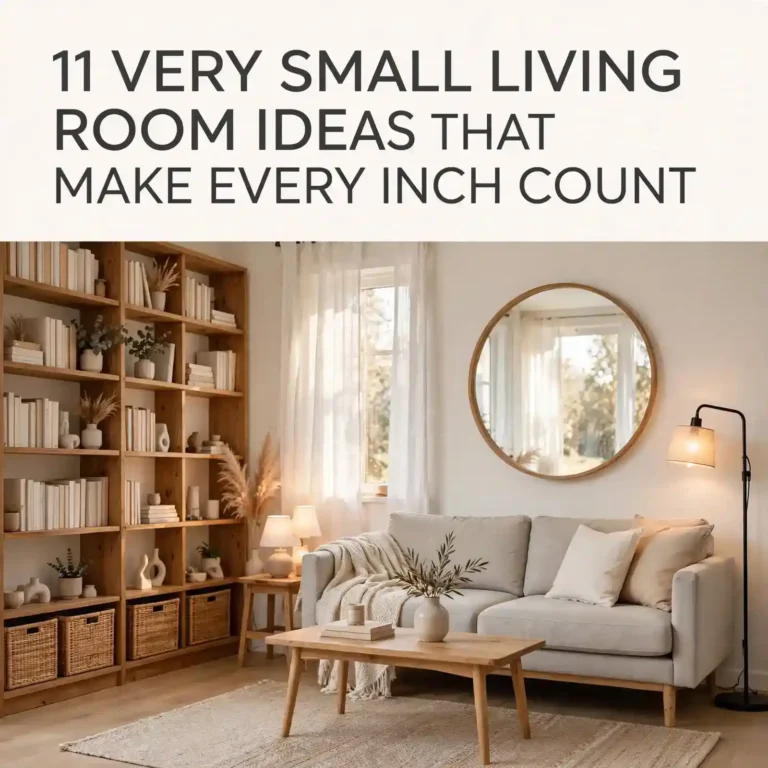 11 Very Small Living Room Ideas That Make Every Inch Count
