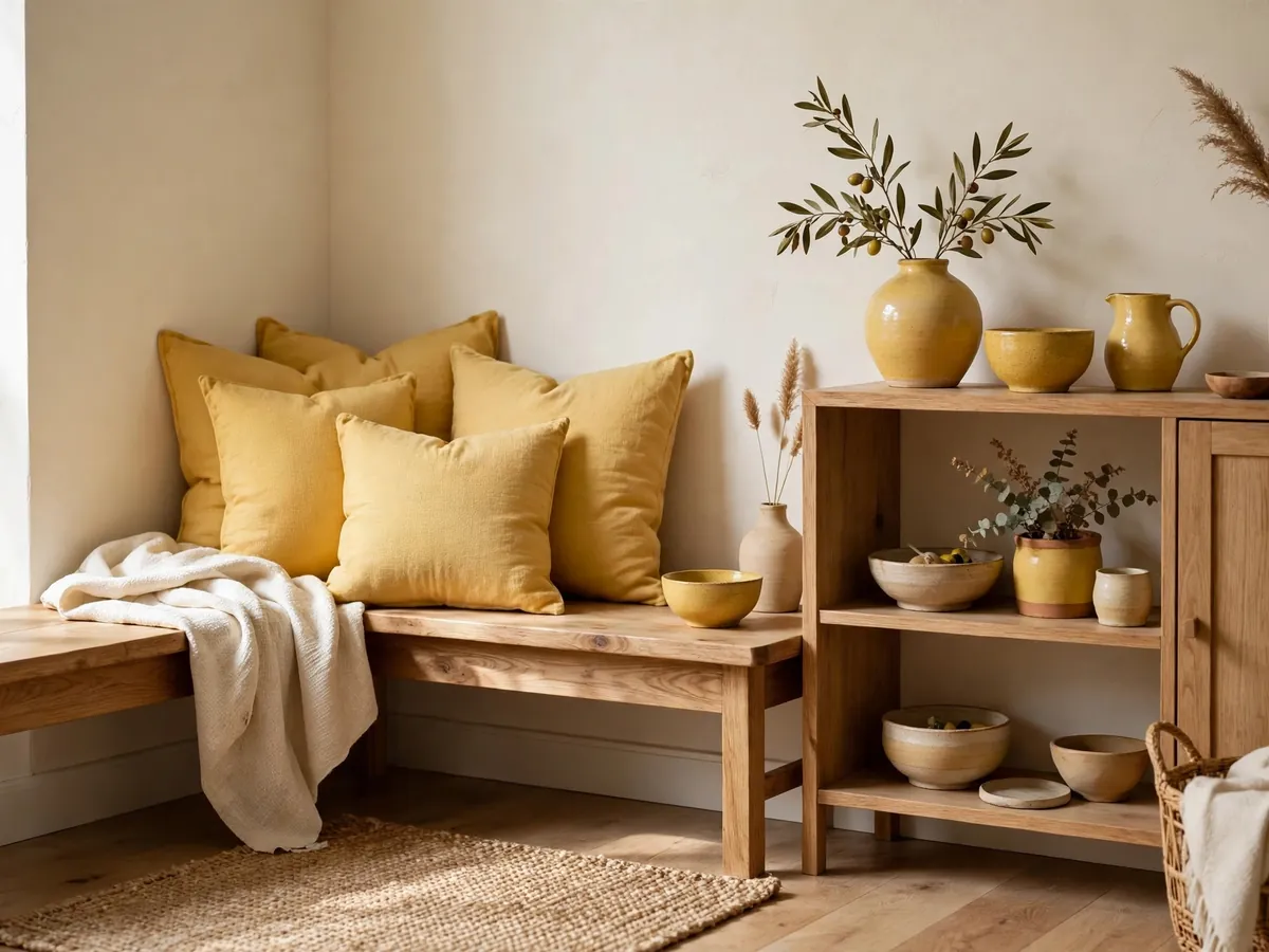 Maize yellow interior accents, an autumn winter 2027/28 colour trend from WGSN